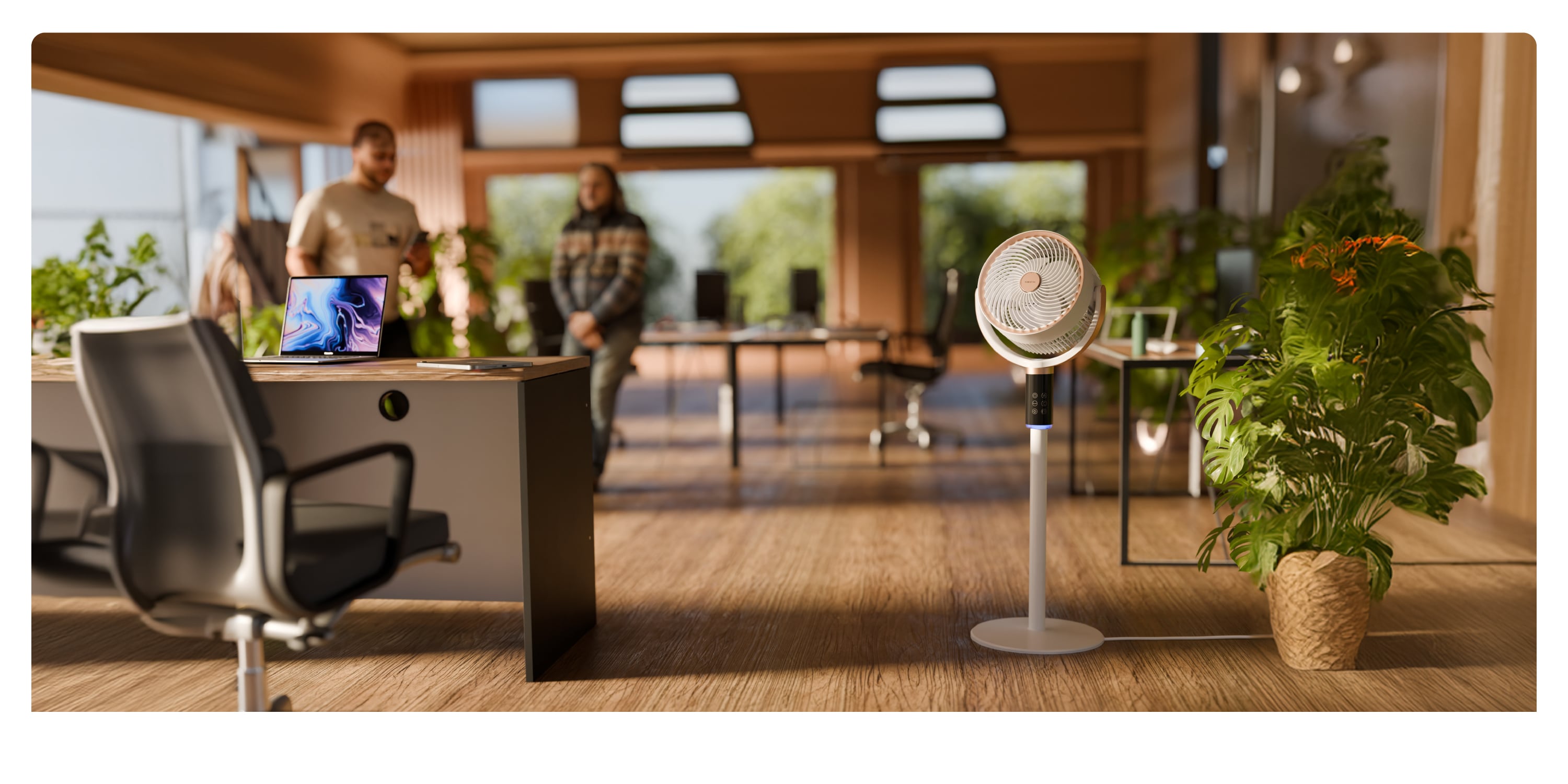 Air circulator pedestal fan for office and home, and commercial spaces, high speed stand fan for bedrooms, clinics, and gyms.