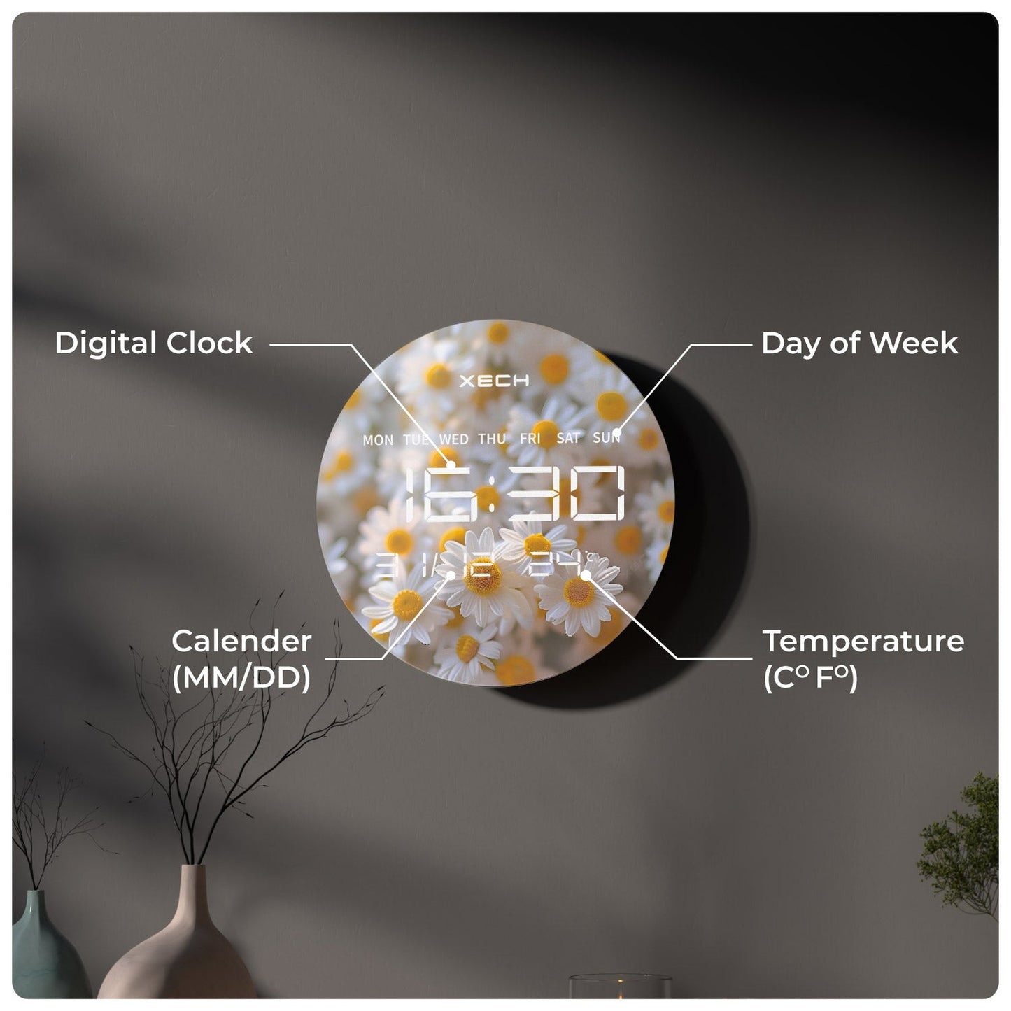 ClocksXECHSolaris Plus Floral