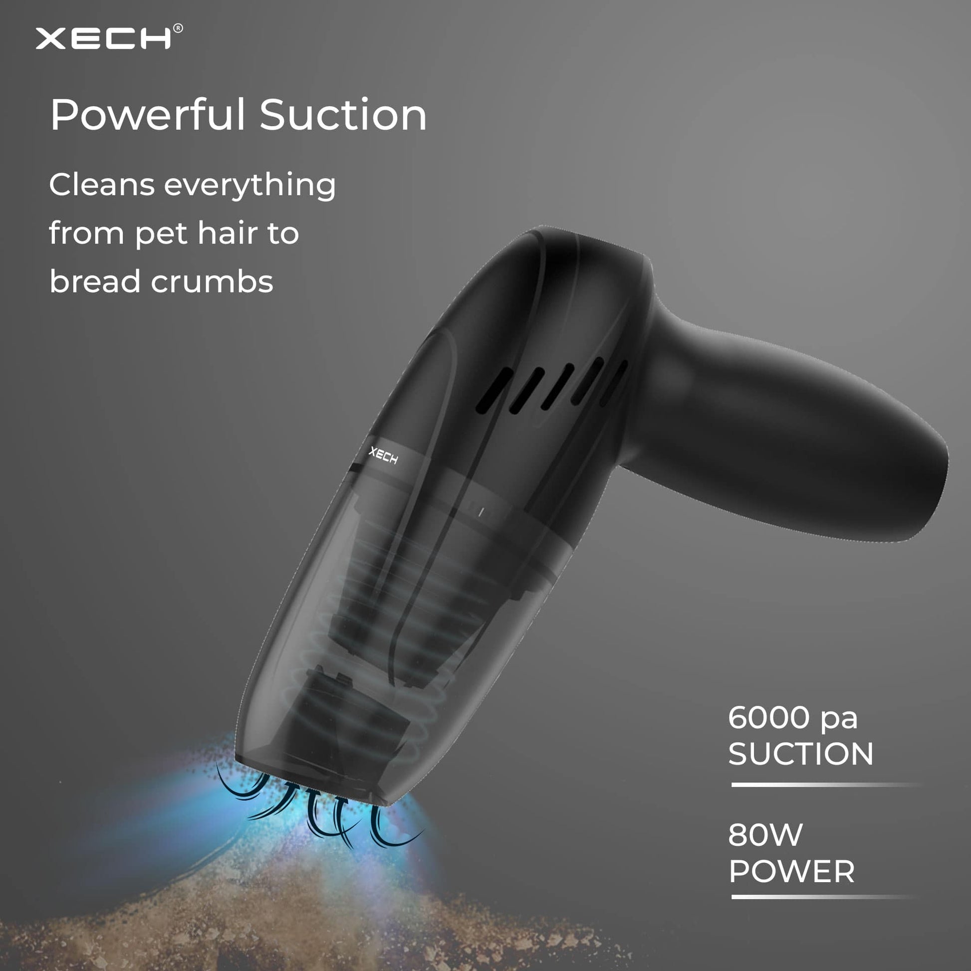 V-Gun Handheld Rechargeable Vacuum Cleaner - XECH