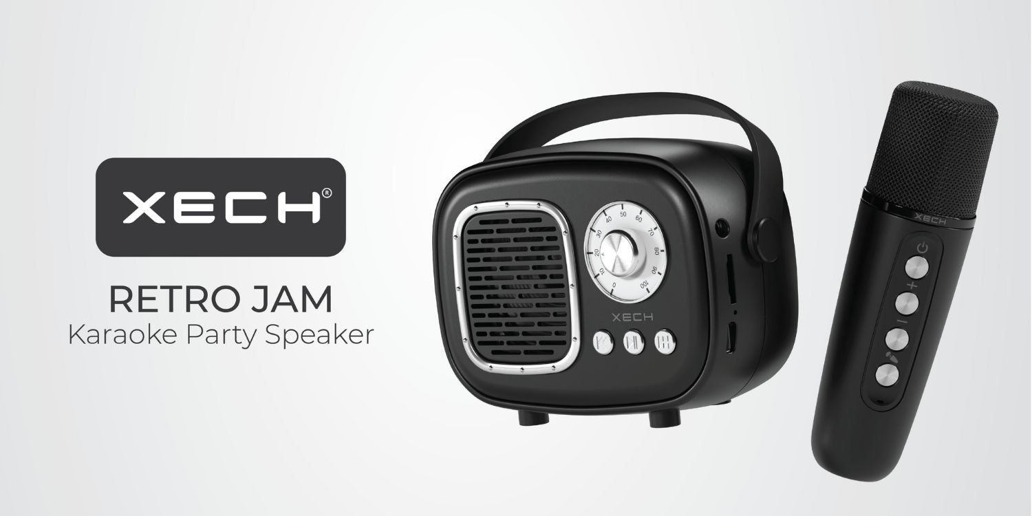 XECH Retro Jam is India's best Karaoke Speaker With Mic for Singing & House Parties