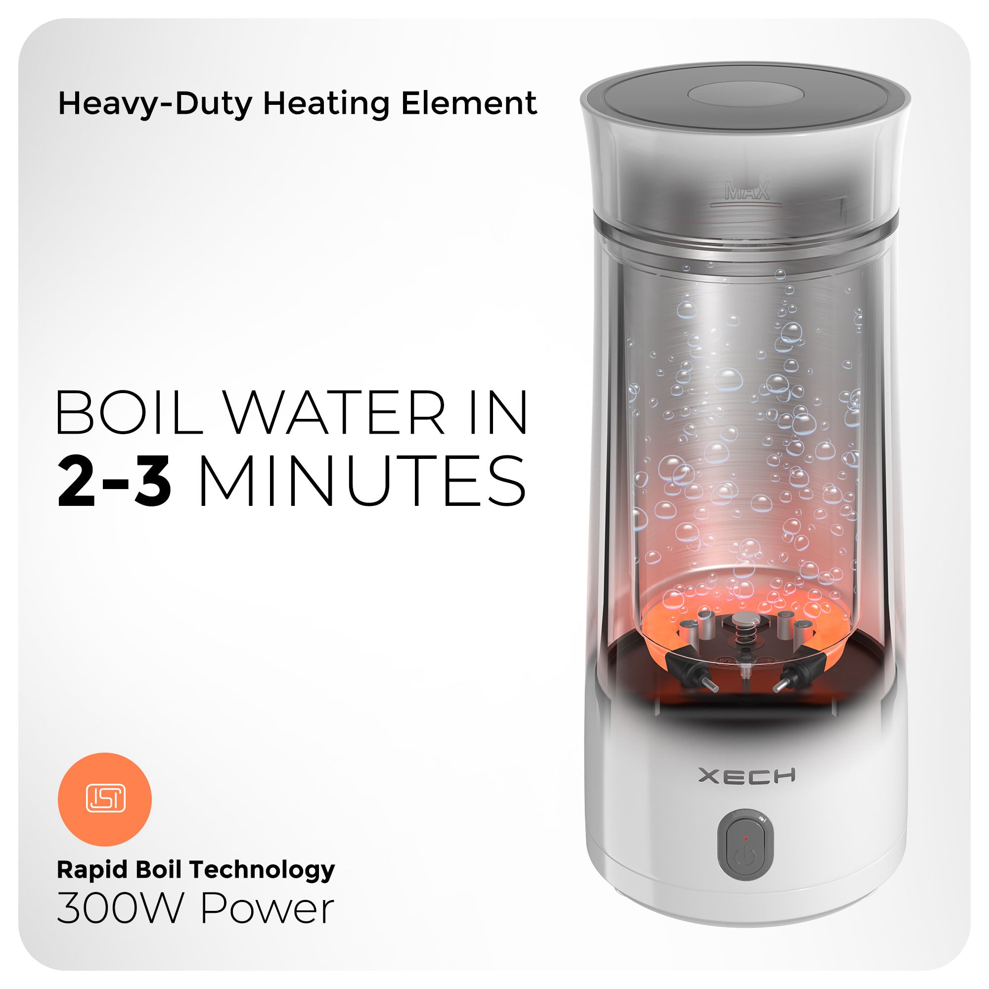 Electric kettle with shop bottle