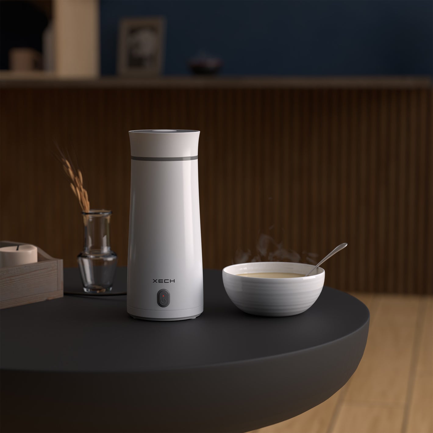 Small electric kettle for easy and efficient use in small spaces
