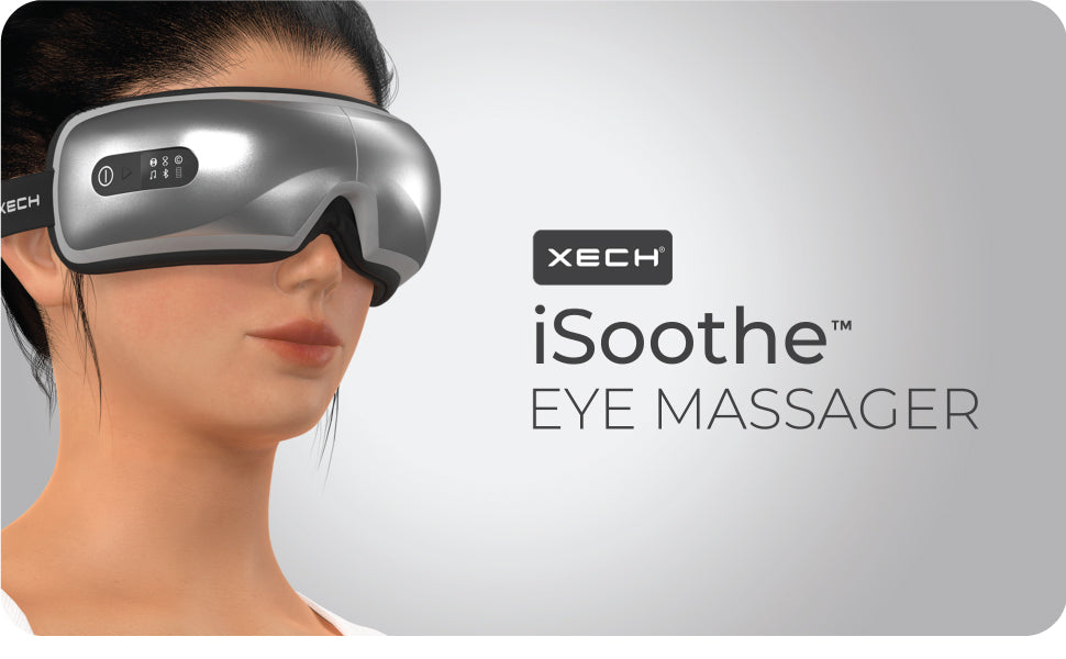 Load video: Eye Massager for Pain Relief XECH iSoothe India&#39;s Best Massaging Machine for Eyes