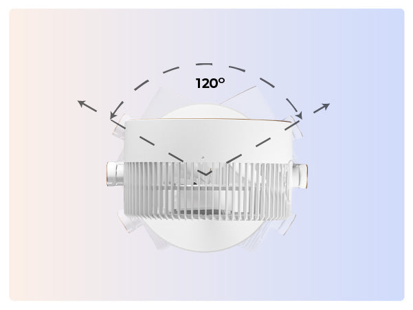 Best standing fan with 90° vertical and 120° horizontal oscillation, high speed pedestal fan with remote control.