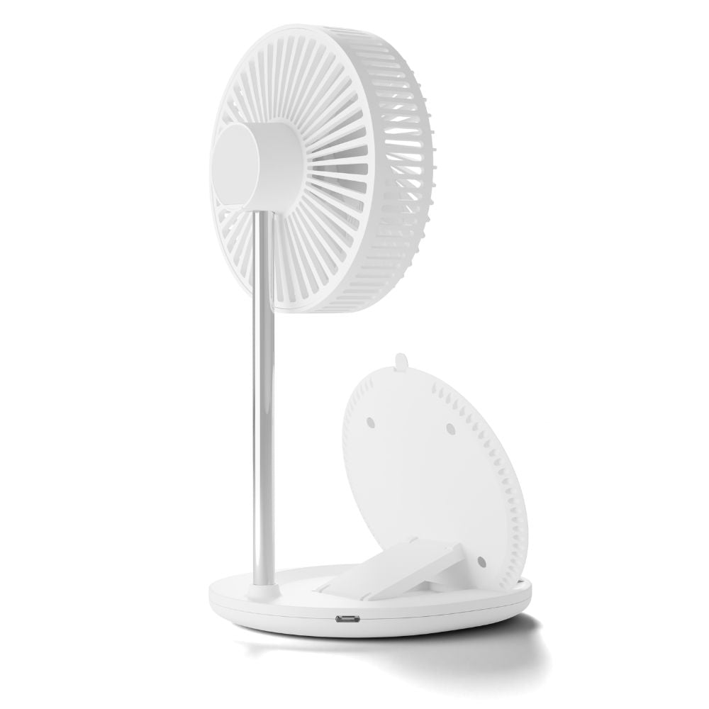 XECH Aerocharge Table Fan with Fast Wireless Charger
