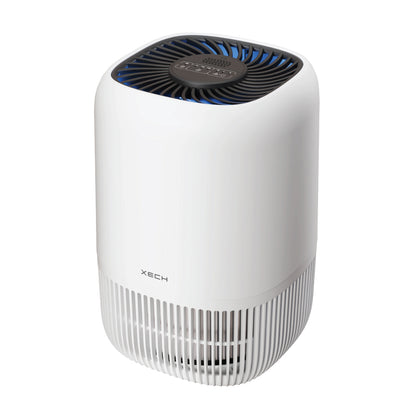 XECH Atmos white compact air purifier with H13 HEPA filter on a white background