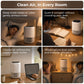 XECH Atmos air purifier used beside a bed, study desk, office desk and in a children's room