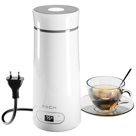 Electric Kettle for Travel in a bottle shaped design with temperature control and digital display Hydroboil Digital by XECH