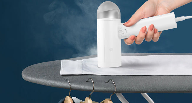 Image showing XECH Garment Steamer doing horizontal ironing