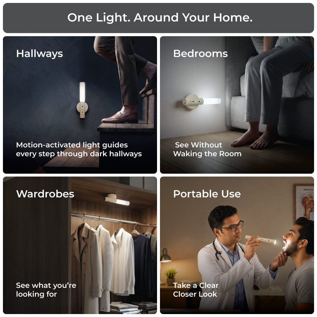 Oracle Motion Sensor Night Light with Detachable Torch - XECH