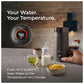 Portable electric kettle with 45°C–100°C temperature control for tea, coffee and hot water