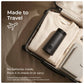 Battery-free portable electric kettle packed for travel, work trips, hotels and holidays