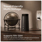 Multi-voltage travel electric kettle supporting 110V–220V for domestic and international travel