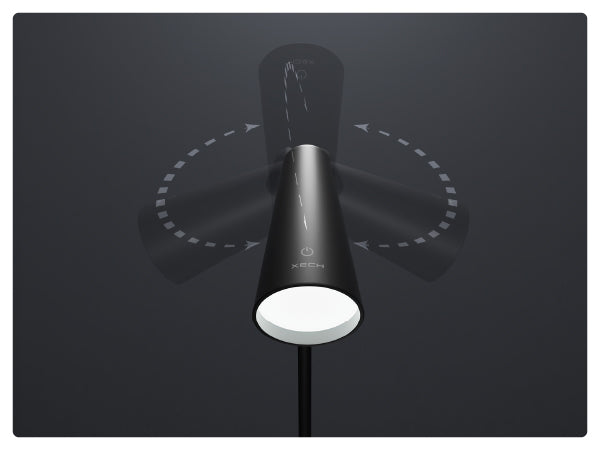 adjustable lamp head, 180-degree rotation, flexible table lamp, ergonomic study lamp, directional lighting