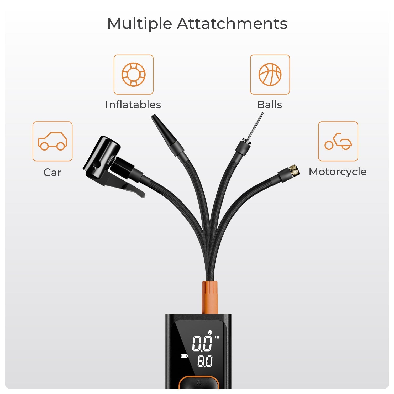 Cordless and Corded Tyre Inflator Auto and Manual mode | Inflate XL – XECH