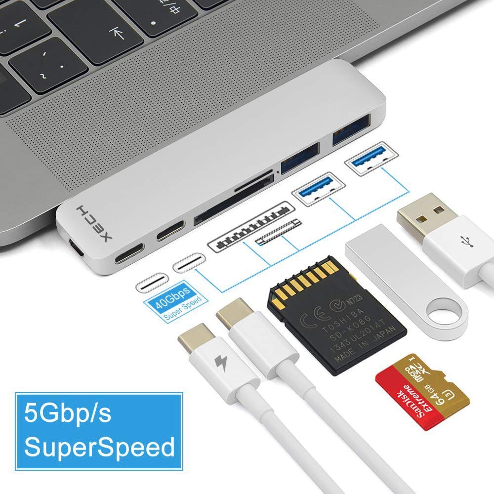HEPTA HUB 7 in 1 MULTIPORT ADAPTER - XECH