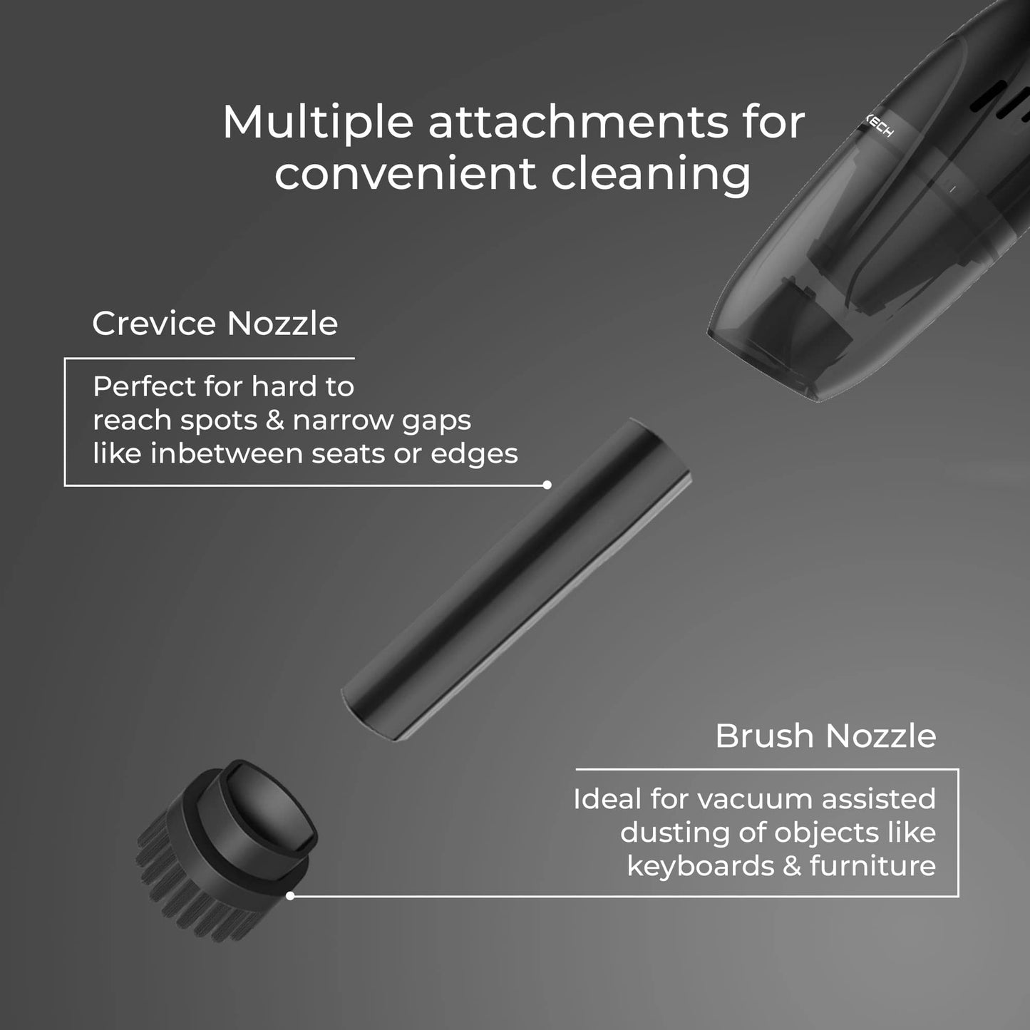 V-Gun Handheld Rechargeable Vacuum Cleaner - XECH