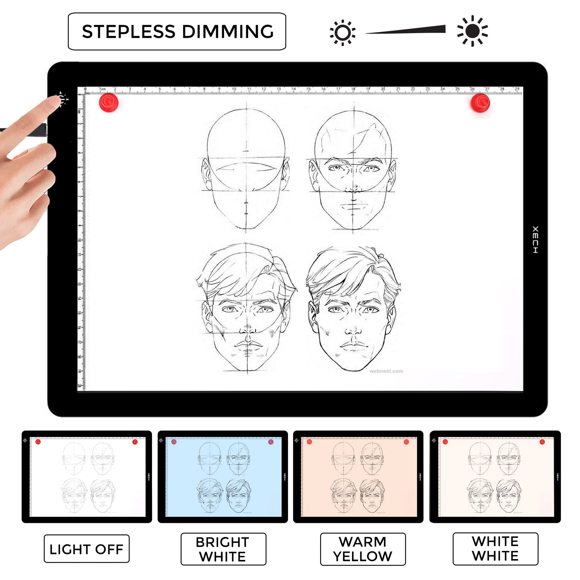 LED Drawing BoardXECHX - Board Magnetic A4 Size